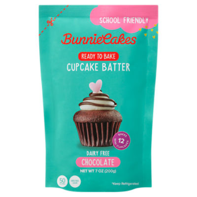 Bunnie Cakes Dairy Free Chocolate Cupcake Batter, 12 Count, 7 oz