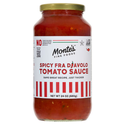 Monte's Fine Foods Spicy Fra Diavolo Tomato Sauce, 24 oz