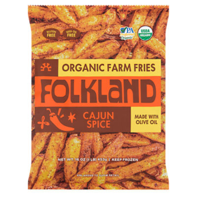 Folkland Cajun Spice Organic Farm Fries, 16 oz