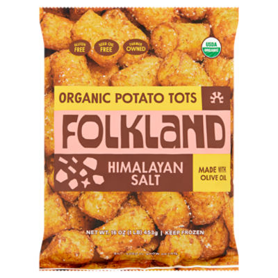 Folkland Himalayan Salt Organic Potato Tots, 16 oz