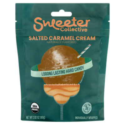 Sweeter Collective Salted Caramel Cream Looong Lasting Hard Candy, 2.82 oz