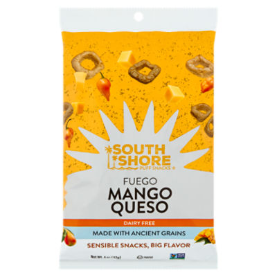 South Shore Puff Snacks Fuego Mango Queso Snacks, 4 oz