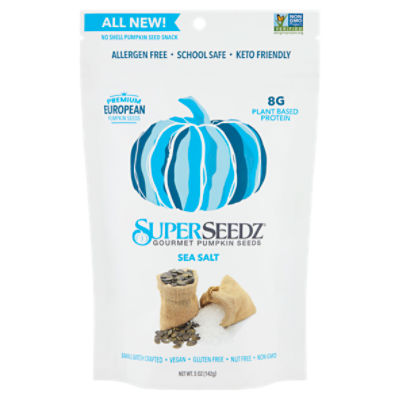 SuperSeedz Sea Salt Gourmet Pumpkin Seeds, 5 oz ShopRite