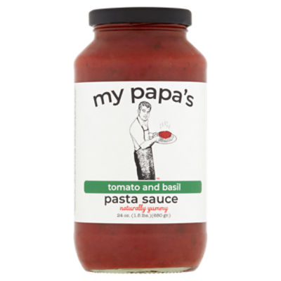 My Papa's Tomato and Basil Pasta Sauce, 24 oz