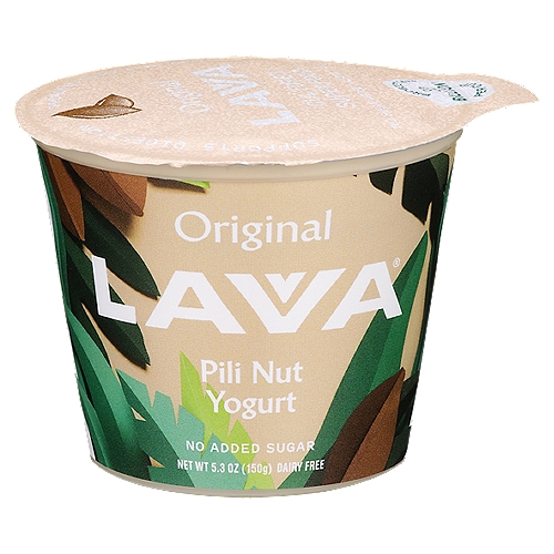 LAVVA REFRIGERATED ORIGINAL NON DAIRY YOGURT BLENDED 5.3 OZ
How good yogurt gets grown.
Our cultured yogurt is a rich, creamy blend of Pili nuts, coconut and plantains. Research suggests that probiotics, when paired with prebiotics, may improve digestion and increase immunity and nutrient absorption. With zero added sugar, prebiotics and 50 billion probiotics, what happens inside this cup is good for what happens inside you.

Live Vegan Cultures
L. Plantarum, S. Thermophilus, L. Bulgaricus, L. Acidophilus, Bifidobacterium Ssp. (B. Bifidum), L. Delbrueckii

Lavva Dairy Free Pili Nut Yogurt, Original