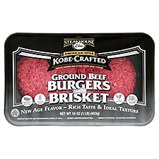 Steakhouse Elite Kobe-Crafted American-Style Ground Beef Burgers with Brisket, 16 oz