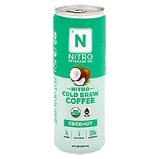 Nitro Beverage Co. Coconut Cold Brew, Coffee, 12 Fluid ounce