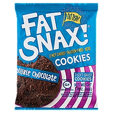 Fat Snax! Double Chocolate Soft-Baked, Cookies, 1.4 Ounce