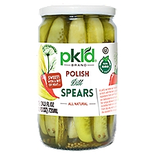 Pkl'd Polish, Dill Spears, 24.3 Fluid ounce