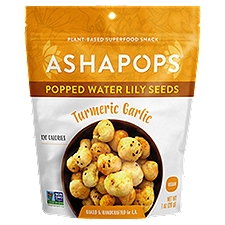 AshaPops Popped Water Lily Seeds Turmeric Garlic