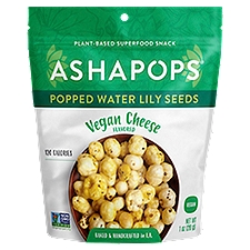 AshaPops Popped Water Lily Seeds Vegan Cheese