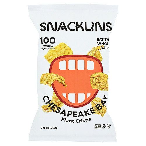 Snacklins Chesapeake Bay Plant Crips, 3.0 ozPlant-Based Crisps  Eat the Whole Bag 