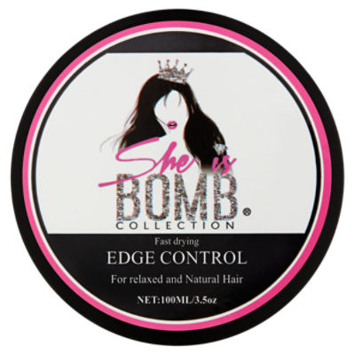 She is Bomb Collection Fast Drying Edge Control, 3.5 oz