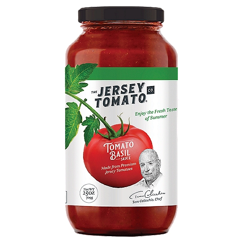 The Jersey Tomato Co. Tomato Basil Sauce, 25 oz