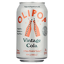 Olipop Vintage Cola, Sparkling Soda, 12 Fluid ounce