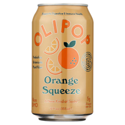 Olipop Orange Squeeze, Sparkling Soda