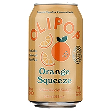 Olipop Orange Squeeze, Sparkling Soda, 12 Fluid ounce