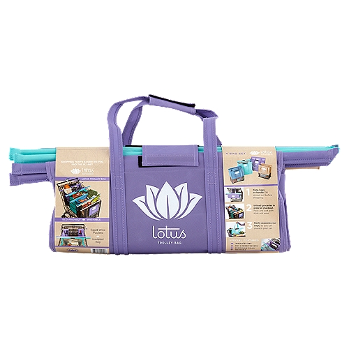 Lotus Sustainables Trolley Bag, 4 count