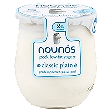 Nounós Classic Plain Greek Low-Fat Yogurt, 5.3 oz