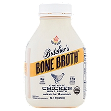 Butcher's Bone Broth Organic Chicken, Bone Broth, 24 Fluid ounce