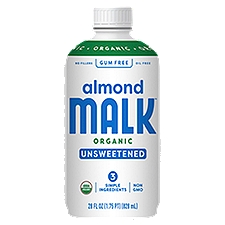 Malk Unsweetened, Almond Milk, 28 Fluid ounce