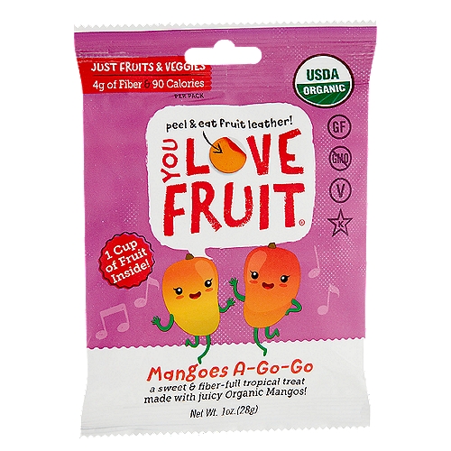 You Love Fruit Mango Handmade Fruit Leather, 1 oz