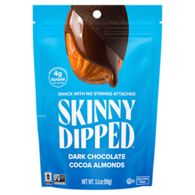 Skinny Dipped Almonds Dark Chocolate Cocoa, Almonds