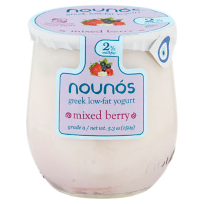 Nounós Mixed Berry Greek LowFat Yogurt, 5.3 oz Fairway