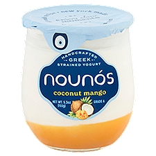 Nounós Coconut Mango Handcrafted Greek Strained Yogurt, 5.3 oz