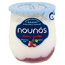 Nounós Cherry Vanilla Handcrafted Greek Strained Yogurt, 5.3 oz