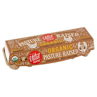 Vital Farms Organic Pasture Raised Large Eggs 