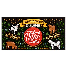 Vital Farms Unsalted Butter, 1/4 lb, 2 count
