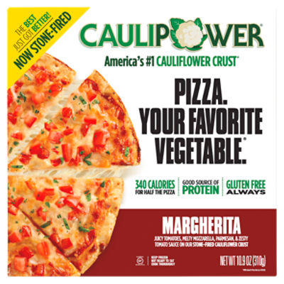 CAULIPOWER Margherita Stone-fired Cauliflower Crust Pizza, 10.9 oz, 11.6 Ounce