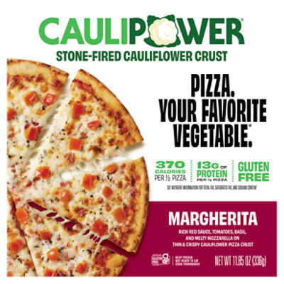 CAULIPOWER Margherita Stone-fired Cauliflower Crust Pizza, 10.9 oz, 11.6 Ounce