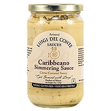 Luigi Del Conte Sauces Artisanal Caribbeano Simmering, Sauce, 15 Ounce