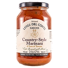 Luigi Del Conte Sauces Artisanal Country-Style Marinara, Sauce, 16 Ounce