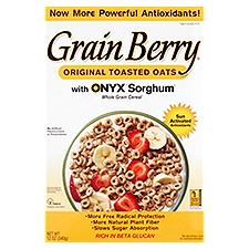 Grain Berry Original Toasted Oats with Onyx Sorghum Cereal, 12 oz, 12 Ounce