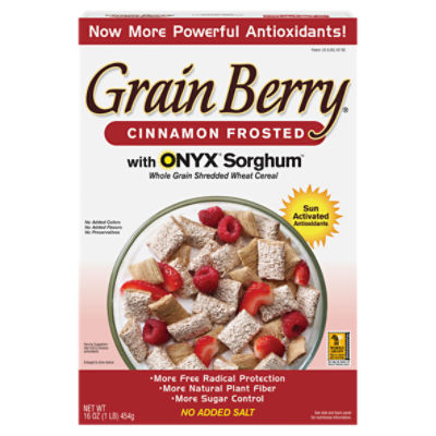 Grain Berry Cinnamon Frosted with Onyx Sorghum Cereal, 16 oz