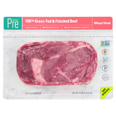 Pre Ribeye Steak 100% Grass-Fed & Finished Beef, 10 oz