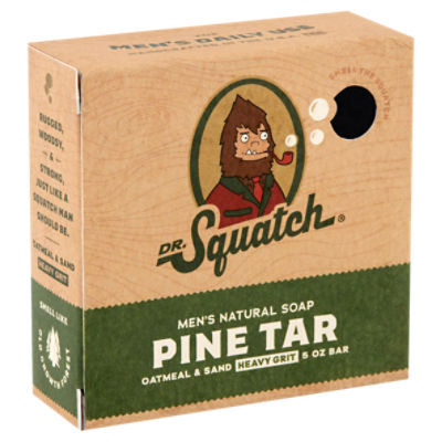 Dr. Squatch Pine Tar Soap 2-Pack Bundle - Mens Bar with Natural Woodsy  Scent and Skin Exfoliating Sc…See more Dr. Squatch Pine Tar Soap 2-Pack  Bundle