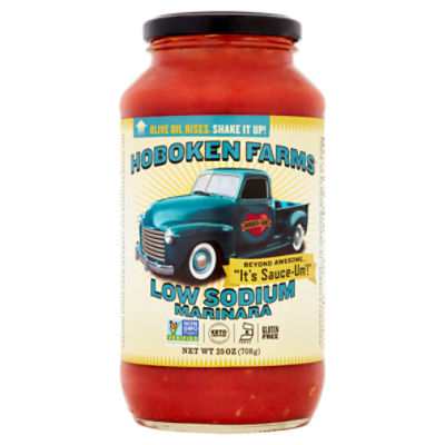 Hoboken Farms Low Sodium Marinara Sauce, 25 oz