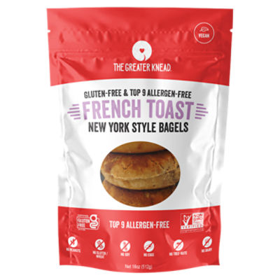 The Greater Knead French Toast New York Style Bagels, 18 oz