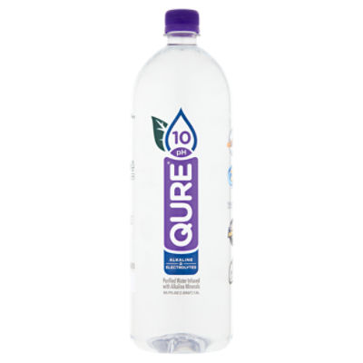 Qure Purified Water Infused with Alkaline Minerals, 50.7 fl oz
