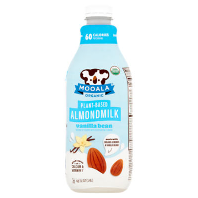 Mooala Organic Vanilla Bean Plant-Based Almondmilk, 48 fl oz