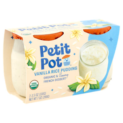 Petit Pot Organic & Creamy French Dessert Vanilla Rice Pudding