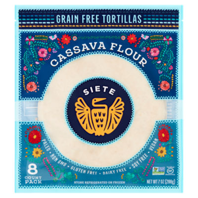 Siete Cassava Flour Grain Free Tortillas, 8 count, 7 oz