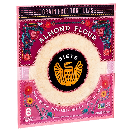 Siete Almond Flour Grain Free Tortillas, 8 count, 7 oz
