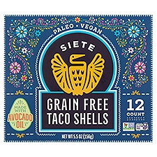 Siete Grain Free Taco Shells, 12 count, 5.5 oz
