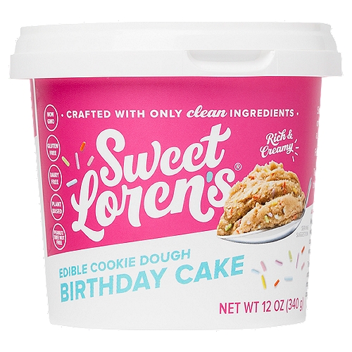 Sweet Loren's Birthday Cake Edible Cookie Dough, 12 oz
