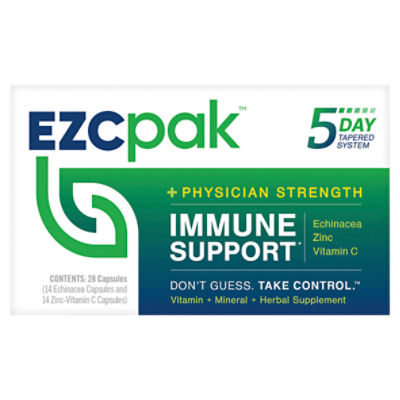 Ezcpak Immune Support Vitamin + Mineral + Herbal Supplement, 28 count